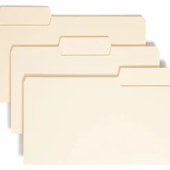 Smead® SuperTab® Heavyweight File Folders, Legal Size, 1/3 Cut, Manila, Box Of 50