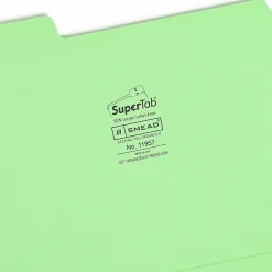 Smead SuperTab 1/3 Tab Cut Letter Recycled Top Tab File Folder, 8 1/2