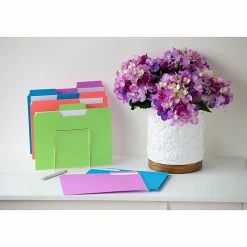 Smead SuperTab 1/3 Tab Cut Letter Recycled Top Tab File Folder, 8 1/2