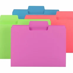 Smead SuperTab 1/3 Tab Cut Letter Recycled Top Tab File Folder, 8 1/2