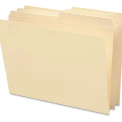 Smead 1/2 Tab Cut Letter Recycled Top Tab File Folder, 8 1/2