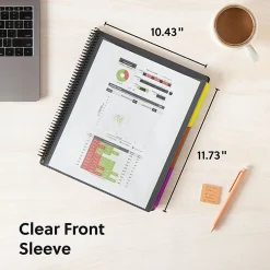 Smead® 1/3-Tab 12-Pocket Organizer Folder, Letter Size, Gray