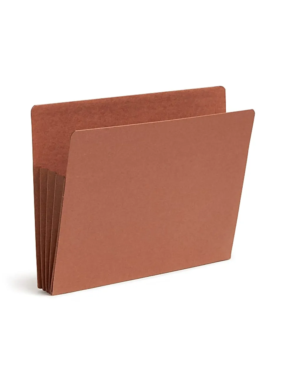 Smead® TUFF® End-Tab File Pockets, 3 1/2" Expansion, Letter Size, 30% Recycled, Redrope, Box Of 10