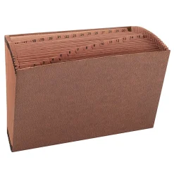 Smead® TUFF® Expanding File, 31 Pockets, 1-31, Legal Size, Brown