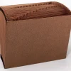 Smead® TUFF® Expanding File, 31 Pockets, 1–31, 12" x 10" Letter Size, 30% Recycled, Brown
