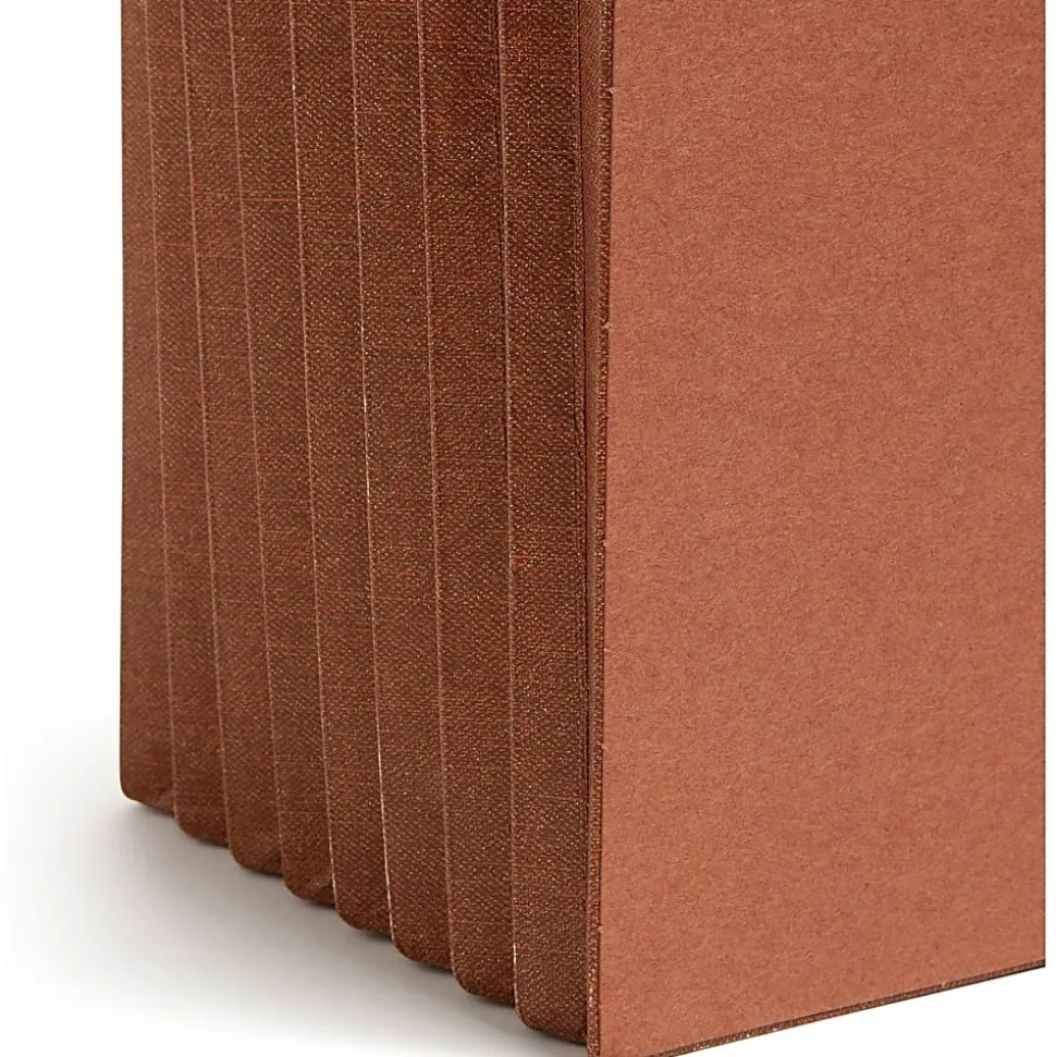 Smead® TUFF® Pocket File Pockets, End-Tab, Letter Size, 7" Expansion, 30% Recycled, Red, Box Of 5