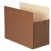 Smead® TUFF® Pocket File Pockets, 7" Expansion, 9 1/2" x 11 3/4", 30% Recycled, Redrope, Pack Of 5