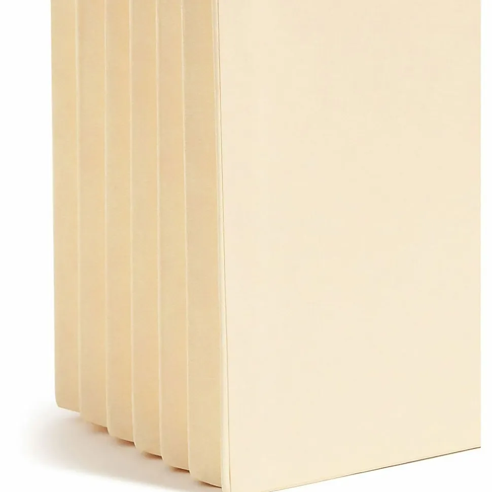 Smead® Tyvek®-Lined Gusset End-Tab File Pockets, Legal Size, 5 1/4" Expansion, Manila, Box Of 10