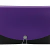 Smead® Wave 12-Pocket Poly Expanding File, Letter Size, 8 1/2" x 11", Purple/Black