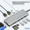 SMK-Link USB-C Dual 4K Multi-Stream Mini Docking Station  - VP6960