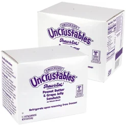 Smucker's Peanut Butter & Grape Wheat Uncrustables, 2.6 Oz, Total Qty 16