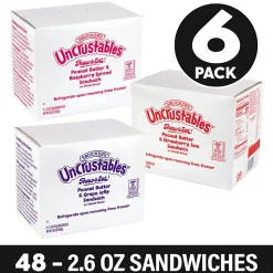 Smucker's Uncrustables Variety, 2.6 Oz, Total Qty 48