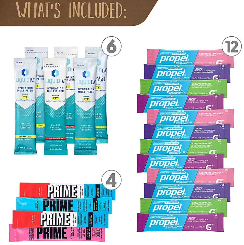 Snack Box Pros Drink Mixes Snack Box, Box Of 50 Drinks