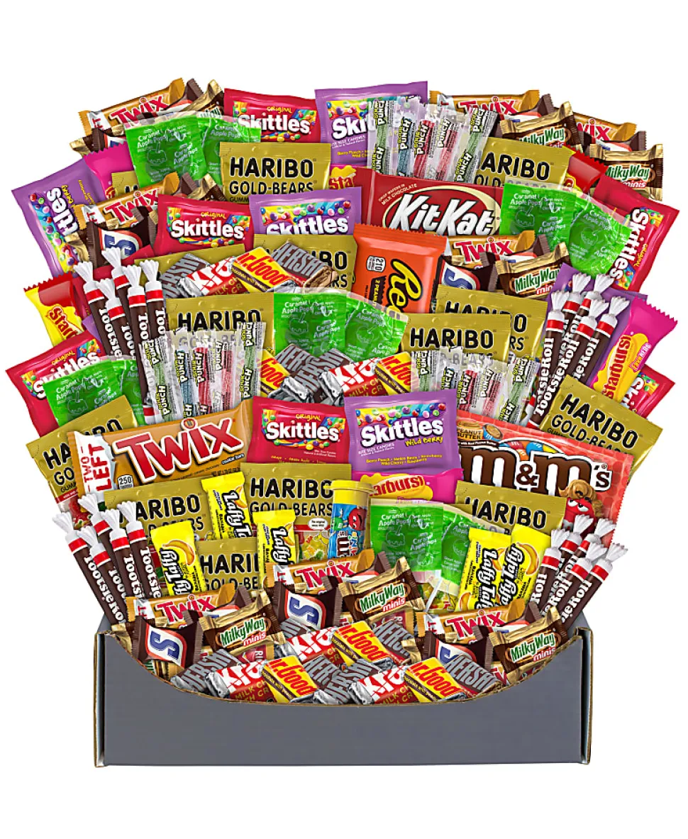 Snack Box Pros No Tricks Just Treats Halloween Snack Box, Box Of 140 Pieces