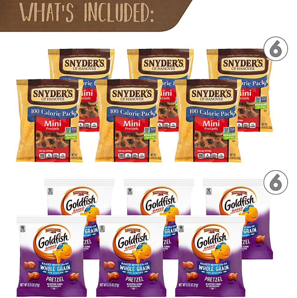 Snack Box Pros Pretzel Lovers Snack Box, Box Of 38 Bags
