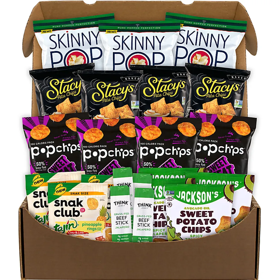 Snack Box Pros Sweet & Spicy Snack Box, Set Of 22 Snacks