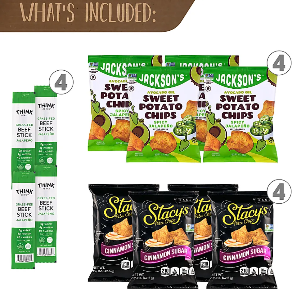 Snack Box Pros Sweet & Spicy Snack Box, Set Of 22 Snacks