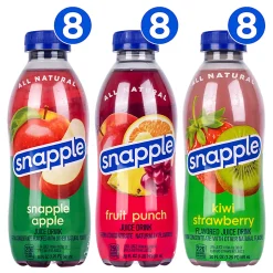 Snapple All Natural Juice Drink, 20 Oz Bottle, Pack Of 24 Bottles