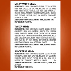 Snickers, Twix And Milky Way Minis Candy Variety Mix, 75 Oz, Total Qty 1