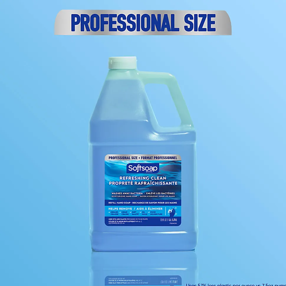 Softsoap® Moisturizing Hand Soap, Refreshing Clean, 1 Gallon, Clear