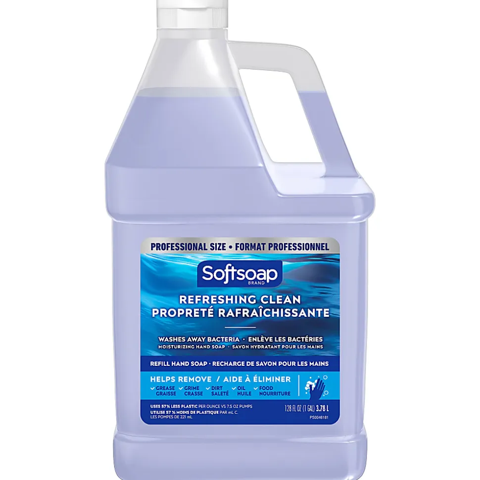 Softsoap® Moisturizing Hand Soap, Refreshing Clean, 1 Gallon, Clear