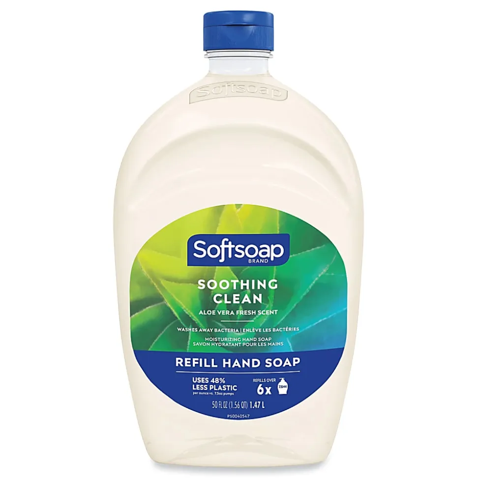 Softsoap® Moisturizing Hand Soap Refill with Aloe, Fresh Scent, 50 oz, 6/Carton