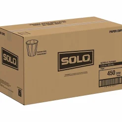 Solo Cup Portion Paper Cups, 3.5 Oz, White, 100 Cups Per Pack, Carton Of 50 Packs