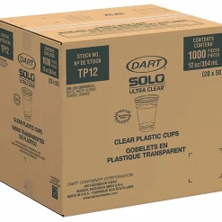 Solo Cup Ultra Clear 12 oz Practical-Fill Cold Cups - 50.0 / Pack - 20 / Carton - Clear - PETE Plastic - Cold Drink, Water, Juice, Soda