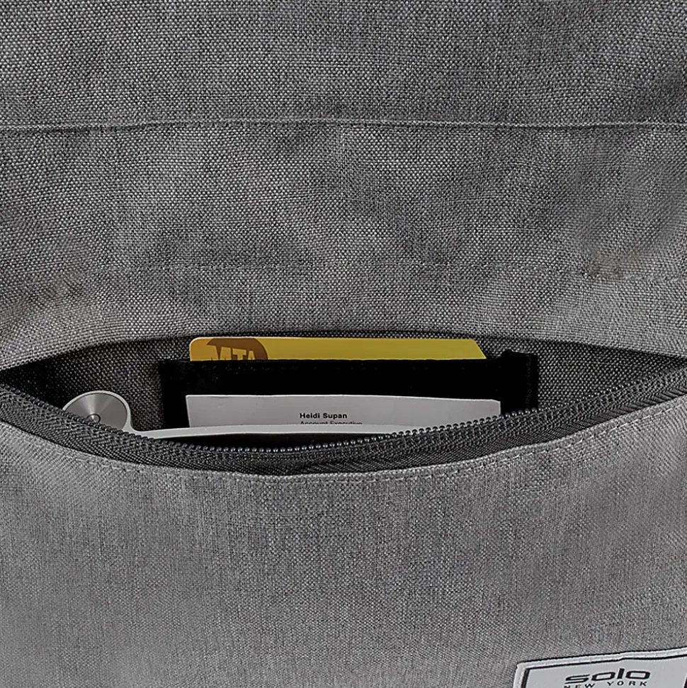 Solo New York Bags Recover Recycled Backpack With 15.6" Laptop Pocket, 51% Recycled, Gray