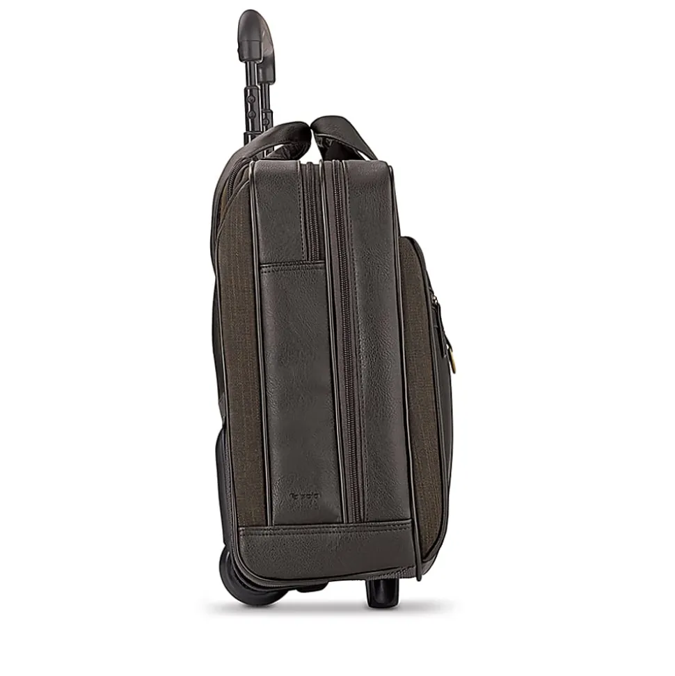 Solo New York MacDougal 17.3" Laptop Rolling Case, Brown/Olive
