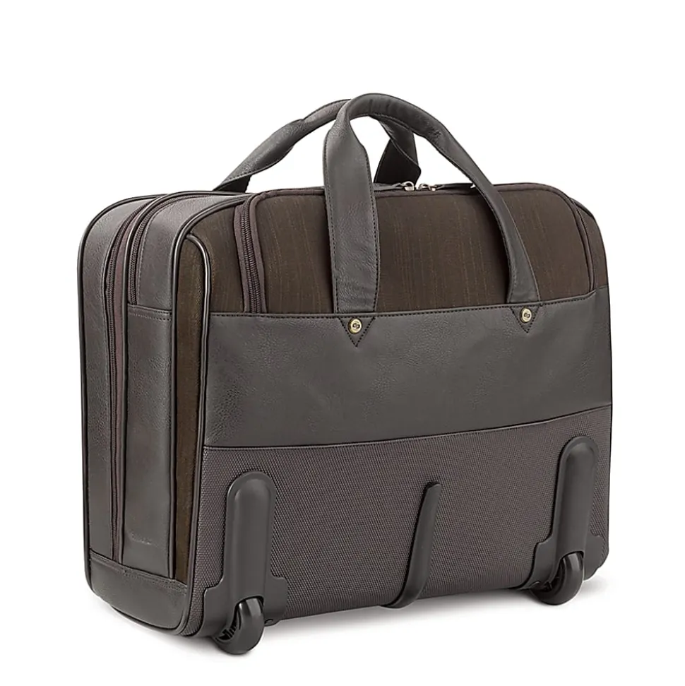 Solo New York MacDougal 17.3" Laptop Rolling Case, Brown/Olive