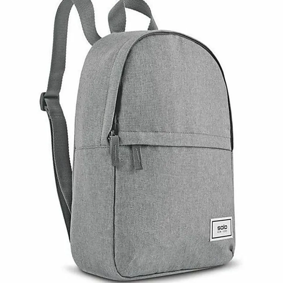 Solo New York Re:Vive Mini Backpack, 60% Recycled, Gray