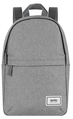 Solo New York Re:Vive Mini Backpack, 60% Recycled, Gray