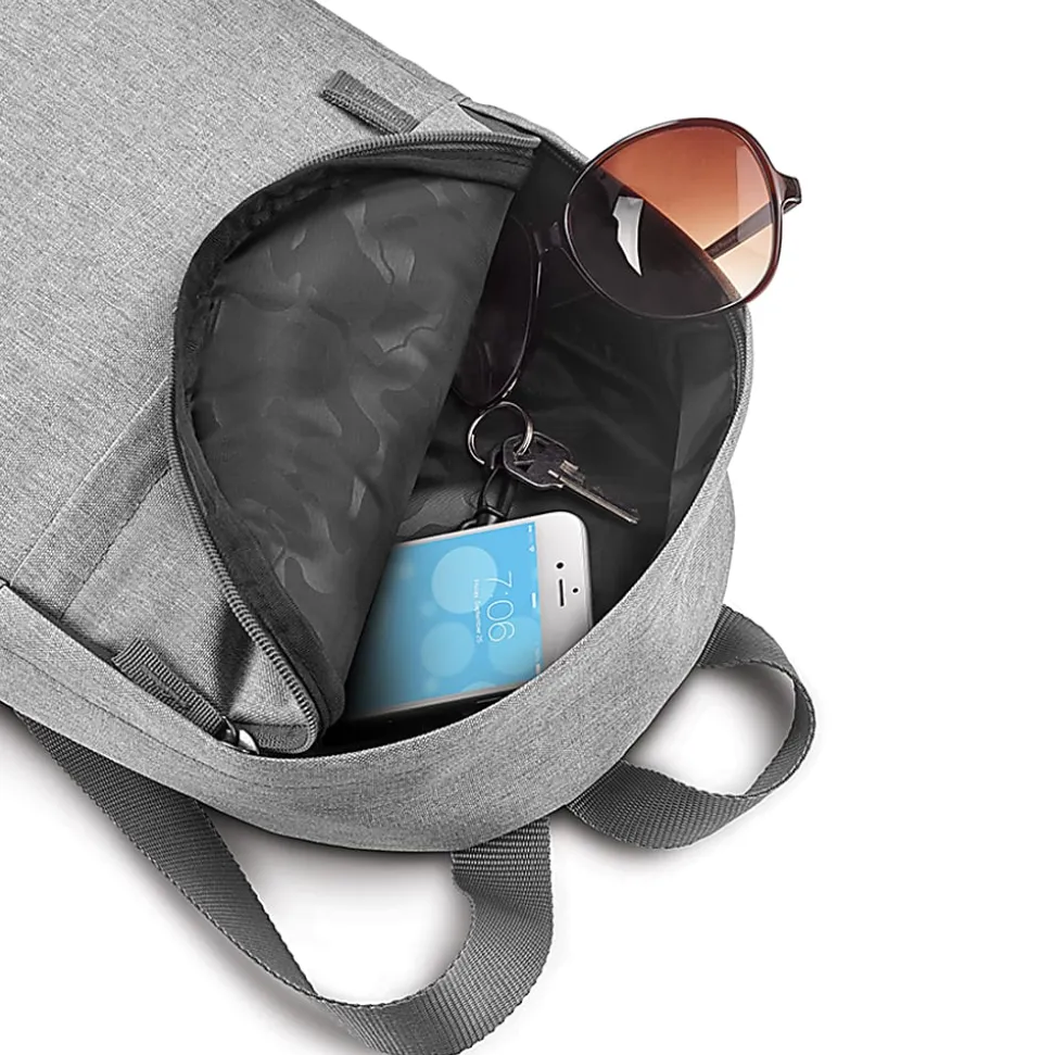 Solo New York Re:Vive Mini Backpack, 60% Recycled, Gray