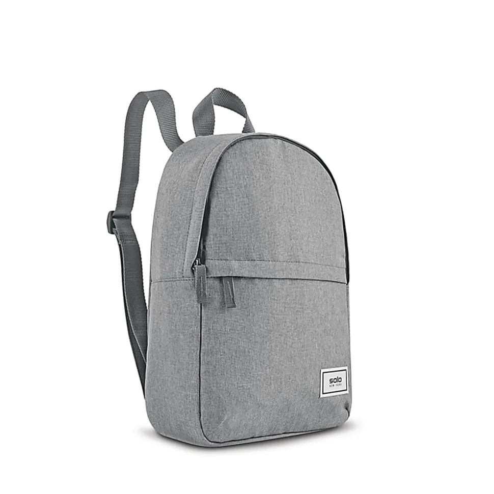 Solo New York Re:Vive Mini Backpack, 60% Recycled, Gray