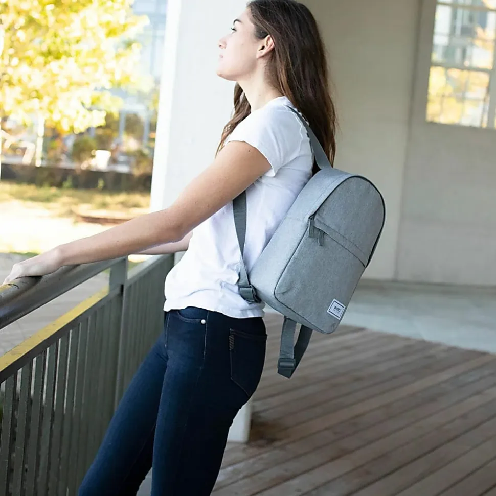 Solo New York Re:Vive Mini Backpack, 60% Recycled, Gray