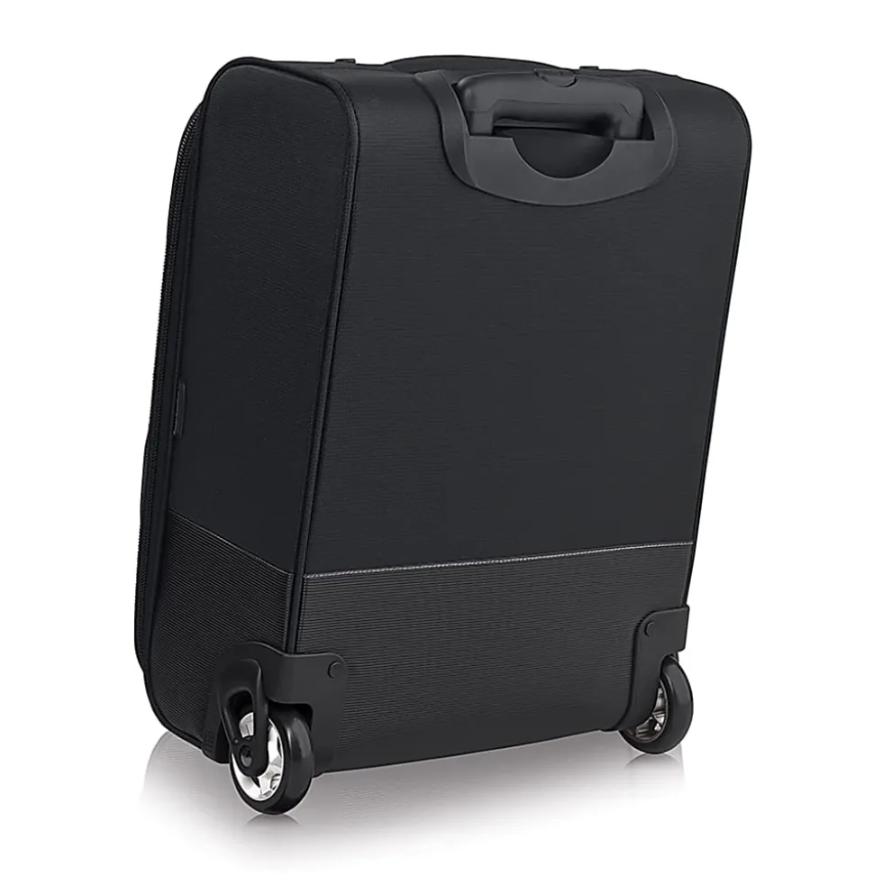 Solo New York Urban Rolling Overnighter Case For 15.6" Laptops, Black/Orange