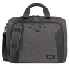 Solo New York Voyage Briefcase With 15.6" Laptop Pocket, Gray