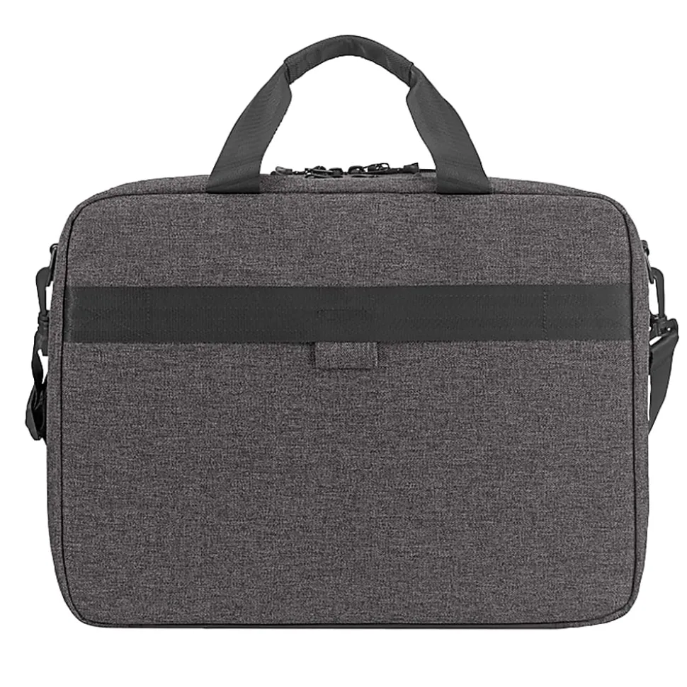 Solo New York Voyage Briefcase With 15.6" Laptop Pocket, Gray