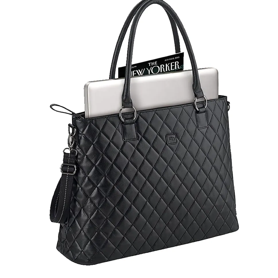 Solo New York Waldorf 15.6" Laptop Tote Bag, Black