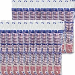 SOLO® Paper Hot Drink Cups in Bistro® Design, 3.35" Diameter x 3.82" h, 10oz, Maroon, 1,000/CT