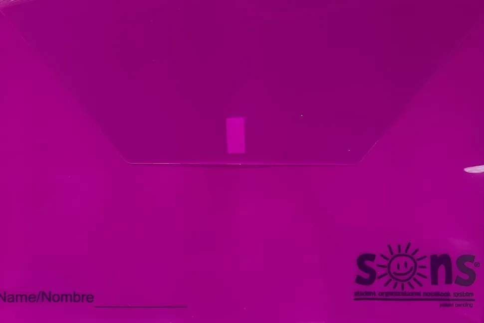 SONS System Envelopes, 11" x 11", Velcro Closure, Violet