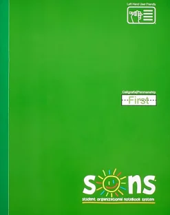 SONS System First Notebooks, 9-3/4" x 7-1/2", 1 Subject, Primary Rule, 200 Sheets, Green