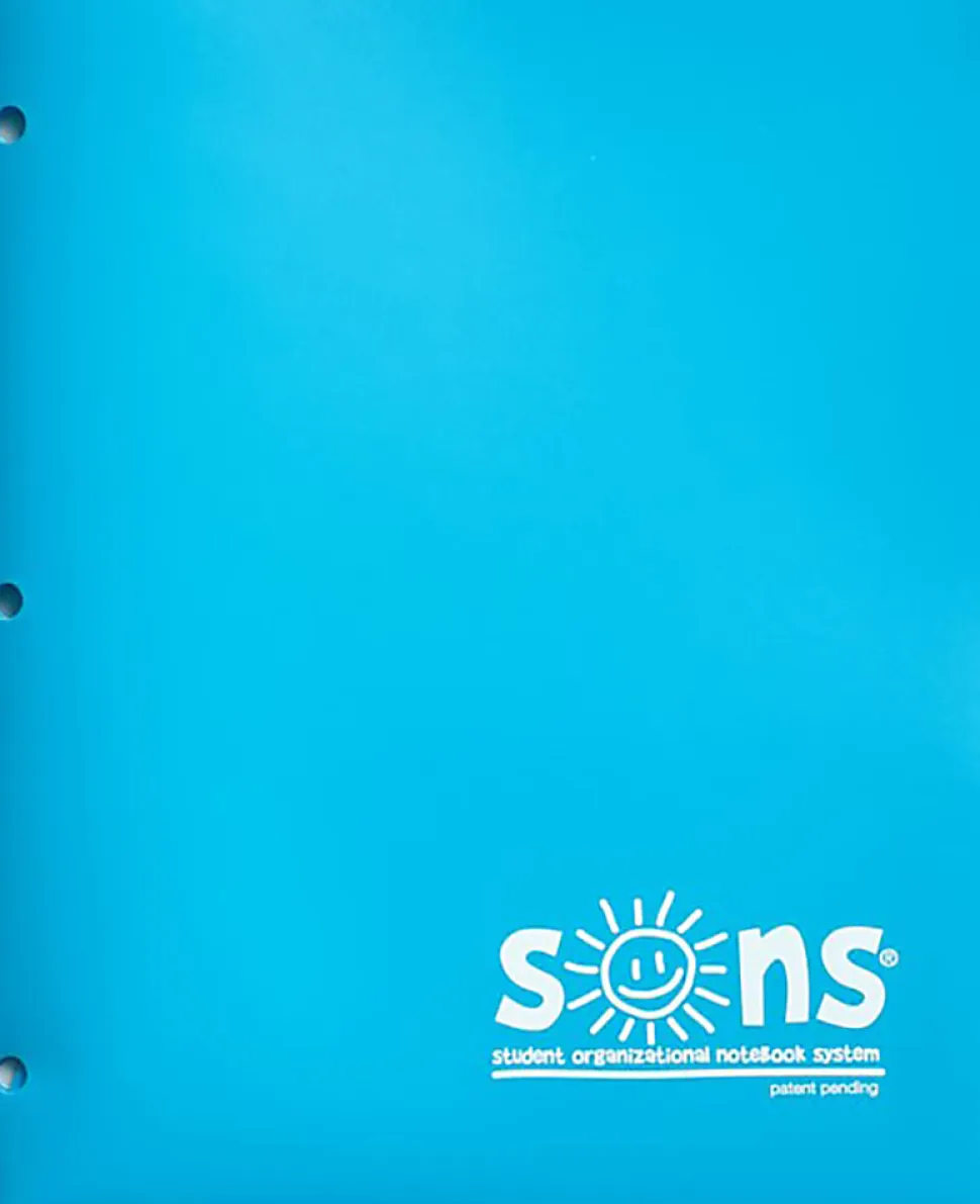 SONS System Pocket Folders, 9-1/2" x 12-1/2", Blue