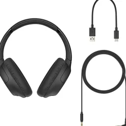 Sony® Bluetooth® Wireless Noise-Canceling Overhead Headphones Black, WHCH710N/B