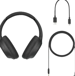 Sony® Bluetooth® Wireless Noise-Canceling Overhead Headphones Black, WHCH710N/B