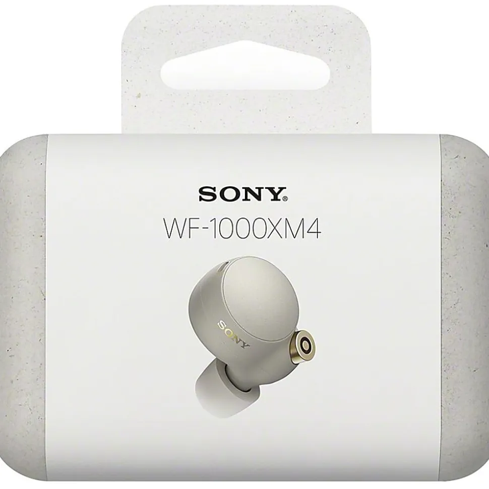 Sony® Industry-Leading Noise-Canceling Truly Wireless Earbuds, Silver, WF1000XM4/S