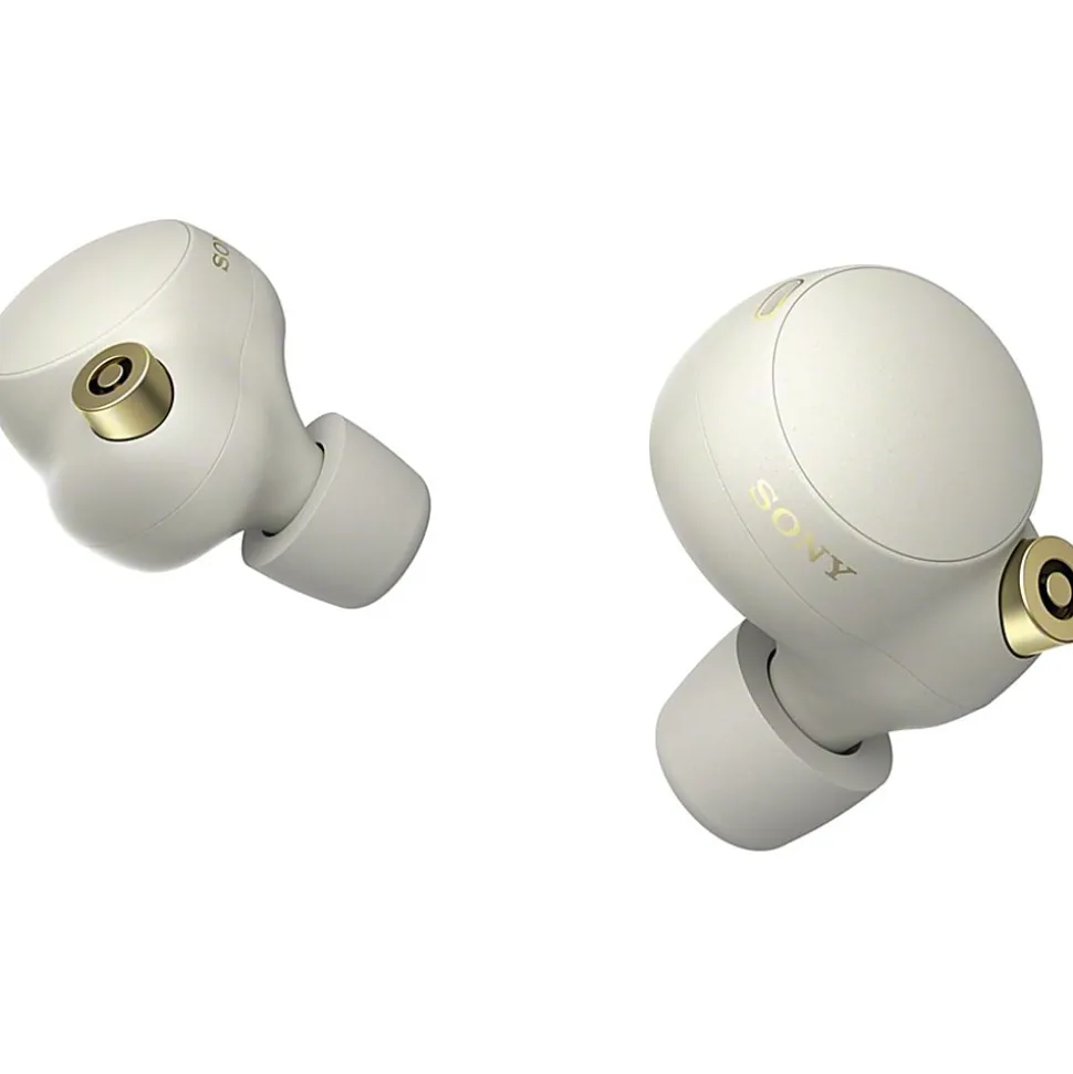 Sony® Industry-Leading Noise-Canceling Truly Wireless Earbuds, Silver, WF1000XM4/S