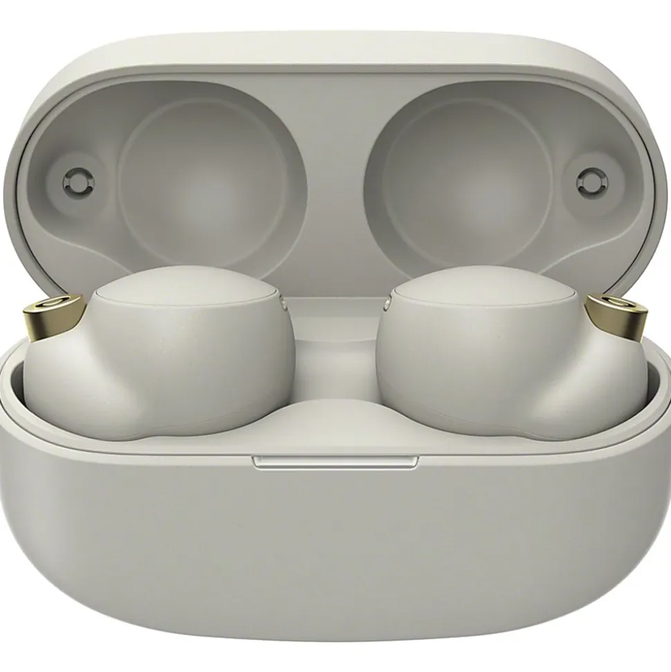 Sony® Industry-Leading Noise-Canceling Truly Wireless Earbuds, Silver, WF1000XM4/S