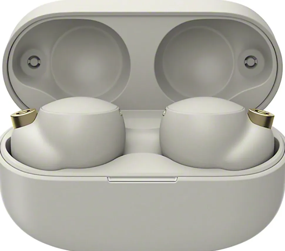 Sony® Industry-Leading Noise-Canceling Truly Wireless Earbuds, Silver, WF1000XM4/S